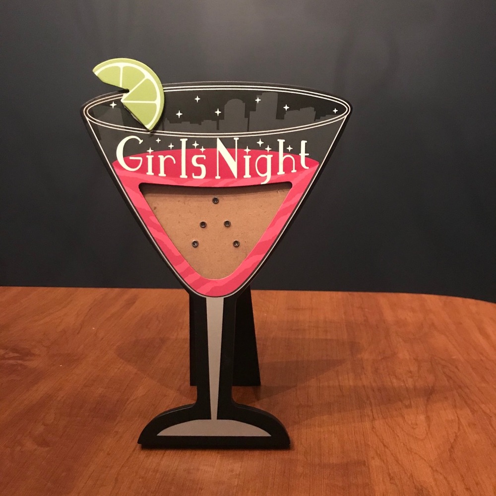 Girls Night Martini Glass Picture Frame